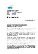 Press Release consumer price index Curaçao augustus 2017